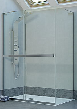 mist frameless sliding shower door 1200mm